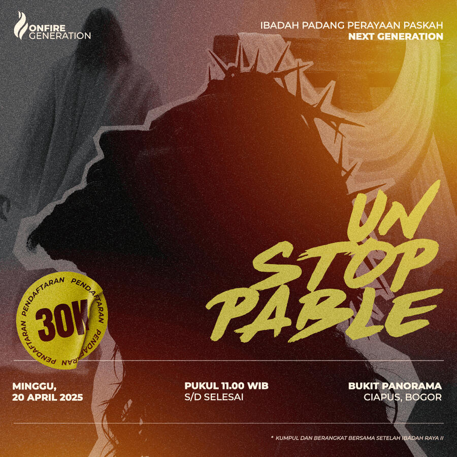 Poster Ibadah Paskah Next Generation 2025