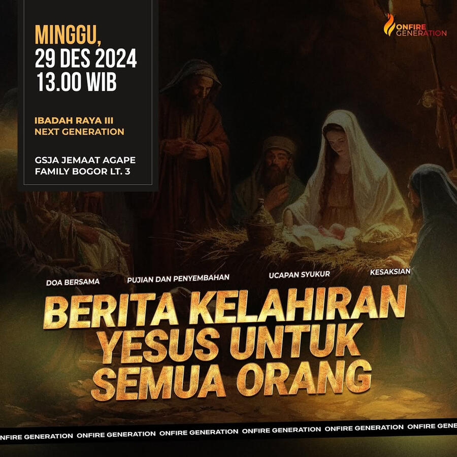 Poster Ibadah Next Generation untuk Instagram